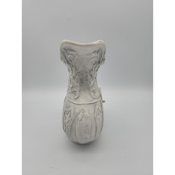 VTG Chase Japan Grey Pitcher Embossed Angel Cherub Planter Vase Victorian - Picture 4 of 12